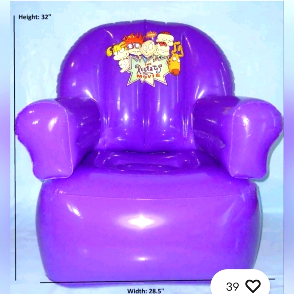Vintage 1999~The Rugrats Movie~ Inflatable Chair~New‎ in Package~Rare